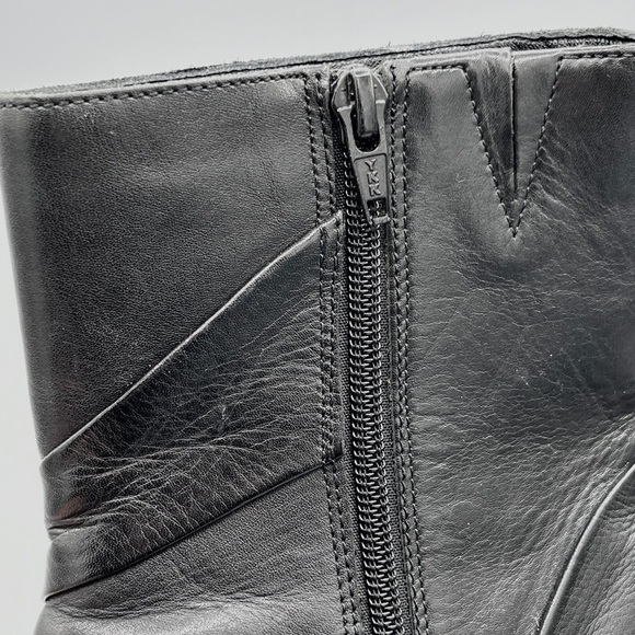 UC Ultimate Comfort 24/7 Black Leather Ankle Boots Women’s Size US 7 Side Zip - Picture 8 of 11